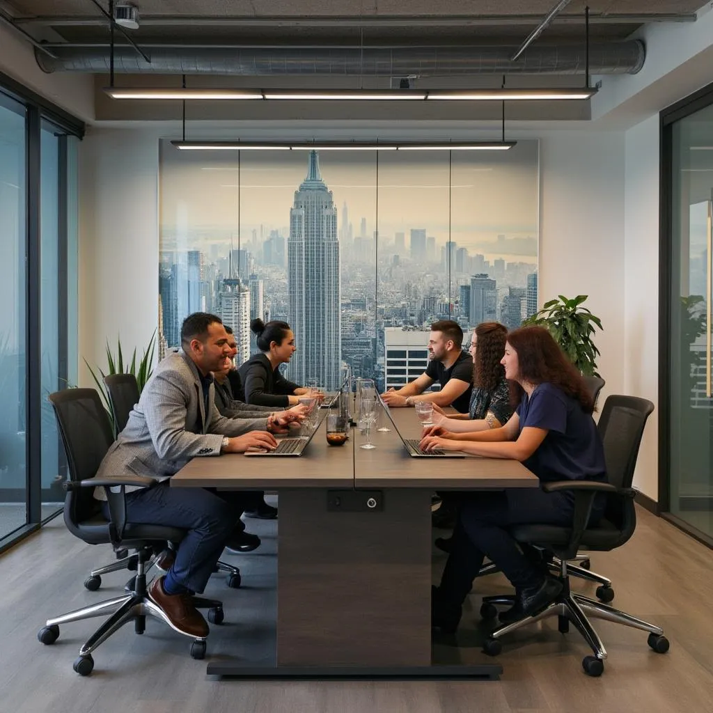 Equipo fundador analizando mercados financieros